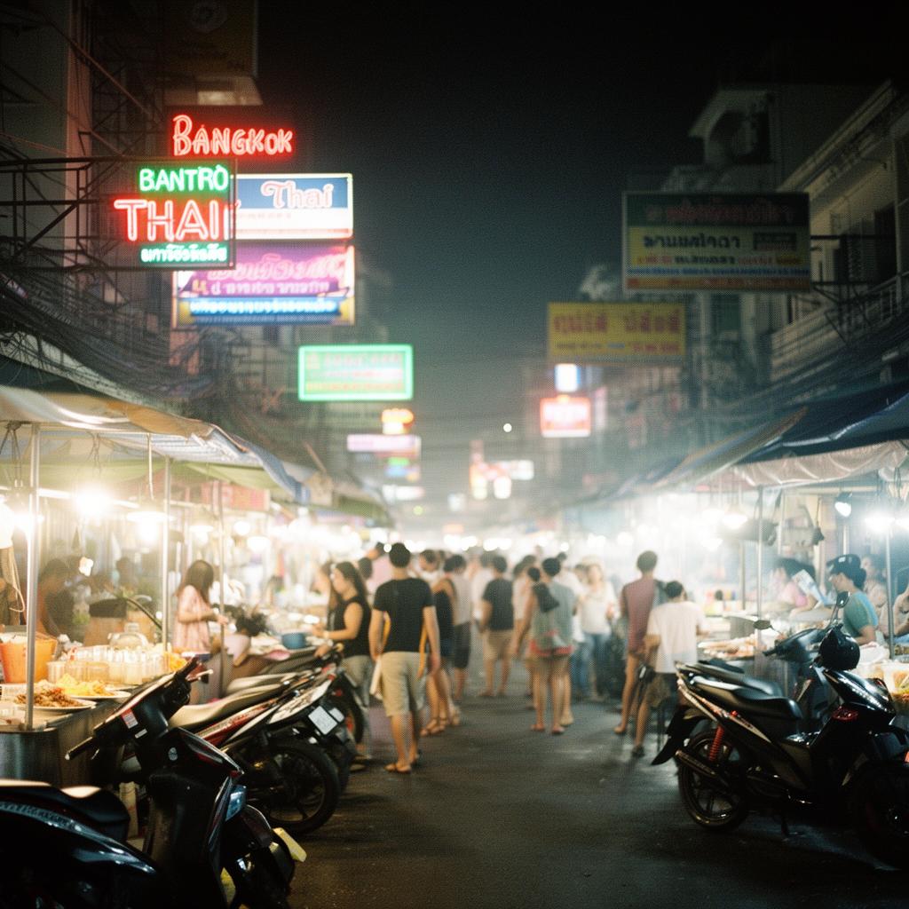 Mercado noturno em Bangkok